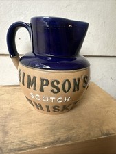 Usado, Jarro publicitário de uísque escocês antigo escasso dos Simpsons por Royal Doulton c1925 comprar usado  Enviando para Brazil