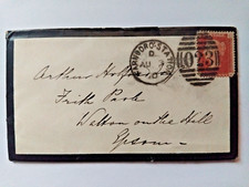 Usado, Carta de luto de 4 páginas com cancelamento duplex Farnboro Station, 1870. comprar usado  Enviando para Brazil
