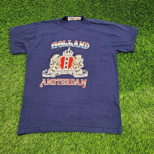 Camisa Vintage Holland Coat-of-Arms of Amsterdam P/M 19x24, usado comprar usado  Enviando para Brazil