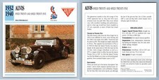 Alvis speed 1932 for sale  SLEAFORD