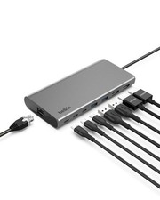 Hub Belkin USB-C 8 em 1 tela dupla 100W PD 10Gbps Ethernet Mac/Windows/Chrome, usado comprar usado  Enviando para Brazil
