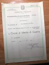 Diploma croce merito usato  Imola
