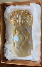Vintage Simon Design Âmbar Skimmer Cristal Coruja. medida 3,5 pol, usado comprar usado  Enviando para Brazil