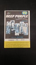 Biglietto deep purple usato  Aosta