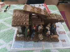 Weihnachtskrippe holz moos gebraucht kaufen  Ehingen (Donau)