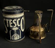 STESCO VINTAGE CLÁSSICO FOGÃO DE ACAMPAMENTO CAMINHANTES CORPO MÉDICO COZINHA DISPLAY LATA comprar usado  Enviando para Brazil