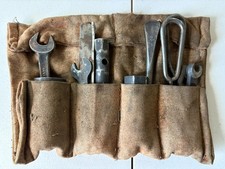Rolo de ferramentas de lona vintage britânico para motocicleta com ferramentas. comprar usado  Enviando para Brazil