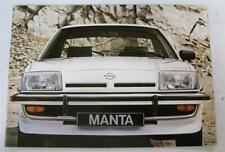 Opel manta car for sale  LEICESTER