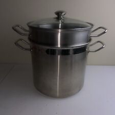 Convite profissional aço inoxidável caldeira dupla panela de estoque de massas 12 qt com tampa comprar usado  Enviando para Brazil