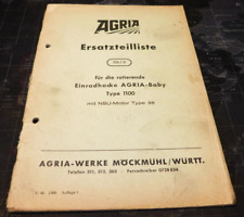 Rig agria ersatzteilliste gebraucht kaufen  Künzing