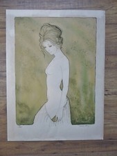 Grande lithographie érotique d'occasion  Pézilla-la-Rivière