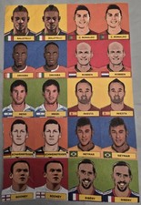 Copa do Mundo de 2014 GOL Airlines 20 Cartões de Jogador Folha Perfurada, Messi, C. Ronaldo comprar usado  Enviando para Brazil