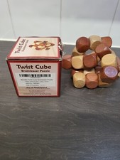 Wooden cube puzzle for sale  BEDFORD