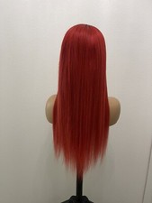 Peluca Cabello Humano Liso 13x6, Personalizada y Coloreada Rojo segunda mano  Embacar hacia Mexico