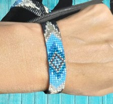 Pulseira, Brazalete en Japanese miyuki delica, Turkish Eye For protección.  comprar usado  Enviando para Brazil