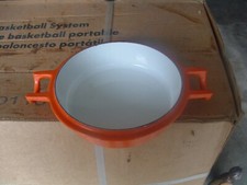 DANSK ORECAST 6" REDONDO BAKER ESTILO LARANJA 5043 ESMALTE DE PORCELANA FERRO FUNDIDO PESADO comprar usado  Enviando para Brazil