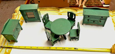 Usado, LOTE DE MÓVEIS ANTIGOS VINTAGE SCHOENHUT CASA DE BONECAS SALA DE JANTAR CADEIRAS DE MESA BUFFET + comprar usado  Enviando para Brazil
