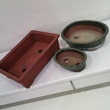 Bonsai Mini Pote T214-4 3 Períodos s, Flor, Vaso Assinado, Arte Antiga, Item M comprar usado  Enviando para Brazil