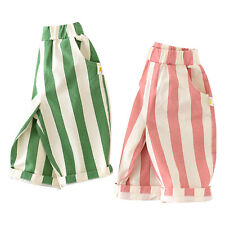 Pantalones de bebé Pantalones de bloques de colores Pantalones de chándal a rayas Verano Niños Niñas Trajes segunda mano  Embacar hacia Mexico