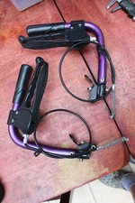Pair purple handlebars for sale  NORTHAMPTON