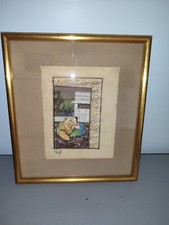 Calligraphie peinture miniatur d'occasion  Pont-Évêque