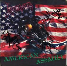 VENOM American Assault FULLY SIGNED Vinyl LP - Cronos Mantas & Abaddon AUTOGRAPH comprar usado  Enviando para Brazil