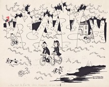 Bicicleta De Excursión Velo Bicyclette Bike Caricatura Dibujo Aldebert comprar usado  Enviando para Brazil