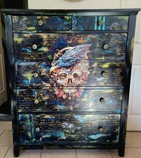 Steampunk skull raven for sale  SHEFFIELD
