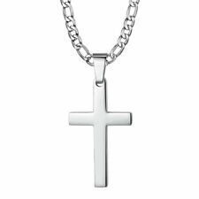 Mens silver cross for sale  USA