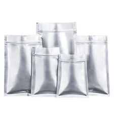 100x Verpackungs Beutel Tüte Tasche Bag Zip für Lebensmittelverpackungen Silber, usado comprar usado  Enviando para Brazil