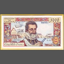 Billet français 5000 d'occasion  Carcassonne