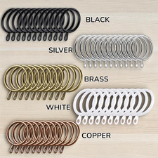 Metal curtain rings for sale  GREENFORD