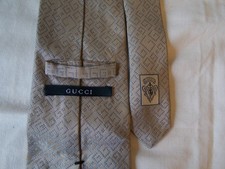 Gucci tie beige for sale  LOUGHTON