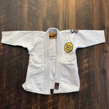 Fuji Kimono Jiu Jitsu Brasileiro Jiu-Jitsu Gi Infantil Tamanho C00 Branco Top Gracie Patches comprar usado  Enviando para Brazil