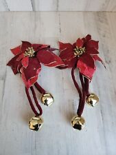 Poinsettia door knockers for sale  Shipping to Ireland