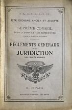 1908 reaa règlements d'occasion  Épinac