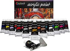 Acrylfarben set farben gebraucht kaufen  Neuenkirchen