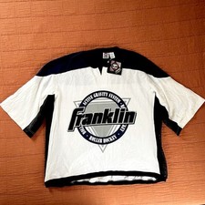 Camiseta masculina vintage Franklin Sports hóquei de rua tamanho L anos 90 cropped streetwear nova com etiquetas comprar usado  Enviando para Brazil