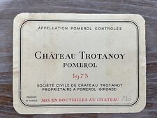 étiquette château trotanoy d'occasion  Toul