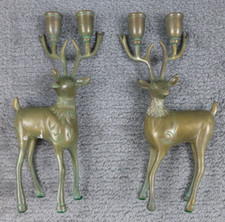 Pair brass deer for sale  Westchester