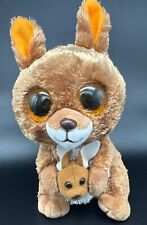 Ty 2017 Beanie Boo 6" Kipper the Tysilk Kangaroo com Bolsa Joey Bean Pelúcia Sem Etiqueta comprar usado  Enviando para Brazil