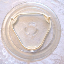 toca-discos de vidro para microondas Whirlpool 11 15/16" #588305 com suporte #4814221 usado comprar usado  Enviando para Brazil
