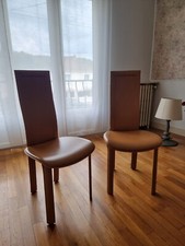 Lot chaises cuir d'occasion  Saint-Mammès