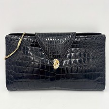 Vintage genuine crocodile for sale  Media