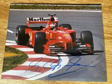 Foto Ferrari assinada à mão por Michael Schumacher (250x200mm). comprar usado  Enviando para Brazil
