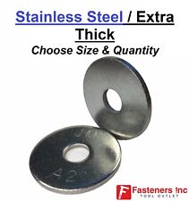 Lavadora de para-lama pesada extra grossa de aço inoxidável polegadas tamanhos 1/4" 5/16" 3/8" 1/2" comprar usado  Enviando para Brazil