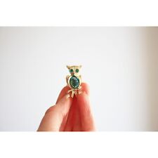 Broche de vientre de gelatina verde azulado Big Eye Owl segunda mano  Embacar hacia Argentina