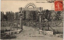 Cpa vailly cimentiere d'occasion  Expédié en France