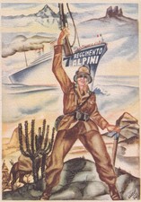 Cartolina militare reggimento usato  Trieste