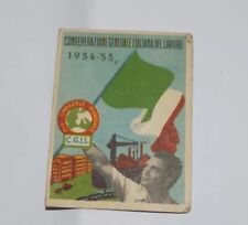 Tessera c.g.i.l 1954 usato  Genova